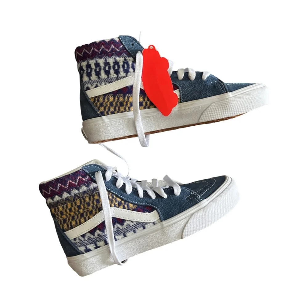 NWT Vans Fair Isle Sk8 Hi - size 5W 3.5M